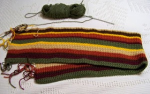 Sandie at the Crochet Cabana blog is making a Doctor Who baby blanket