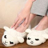 Red Heart posted a pattern for these cute sheep slippers
