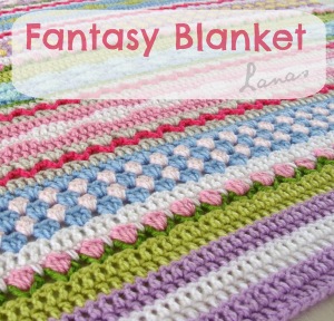 Ana of Lanas de Ana is hosting a CAL to make this Fantasy Blanket
