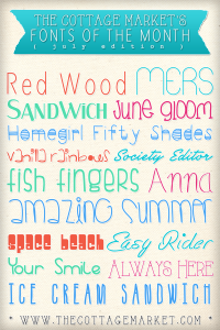 Keren at Free Pretty Things for You posted this month's favourite fonts