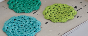 A pattern for these gorgeous flower crochet coasters can be found over at Stitch Craft Create
